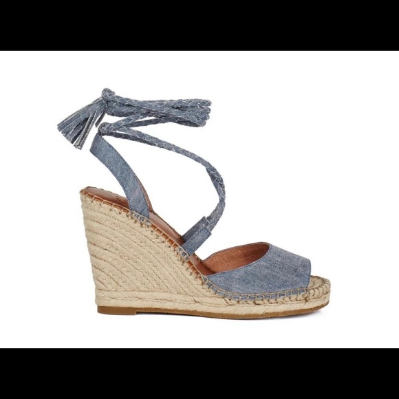 Joie Blue Phyllis Sandal Wedges - size 40 - never worn - Picture 4 of 6